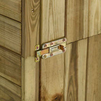 Capanno per Attrezzi e Legna Giardino in Pino 253x80x170cm 45137