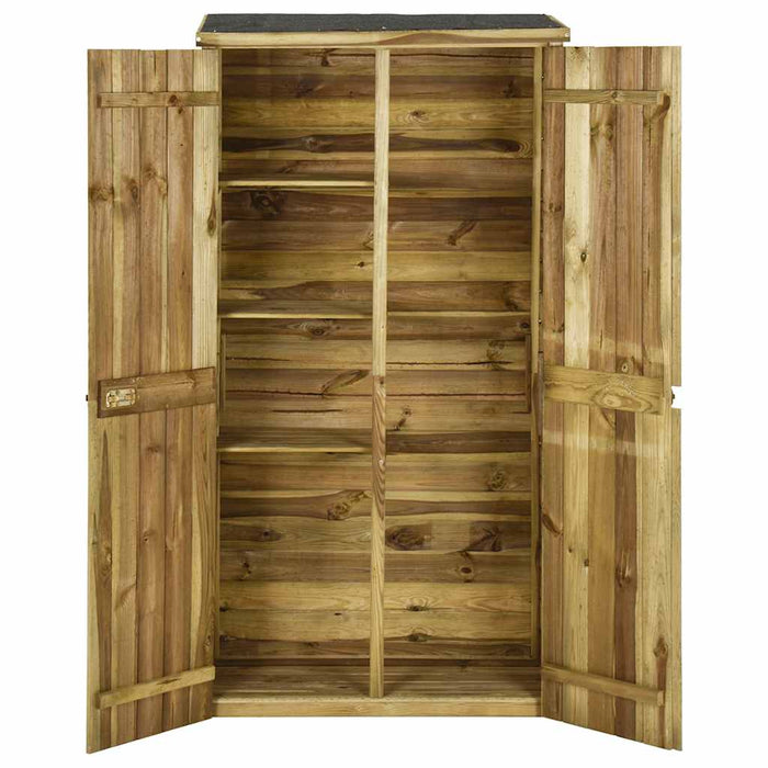 Capanno Attrezzi da Giardino in Legno di Pino 85x48x177cm cod mxl 65902