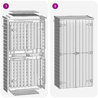 Capanno Attrezzi da Giardino in Legno di Pino 85x48x177cm cod mxl 65902