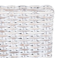 Sedie da Pranzo 4 pz Marrone Scuro in Rattan Kubu e Mango cod mxl 9294