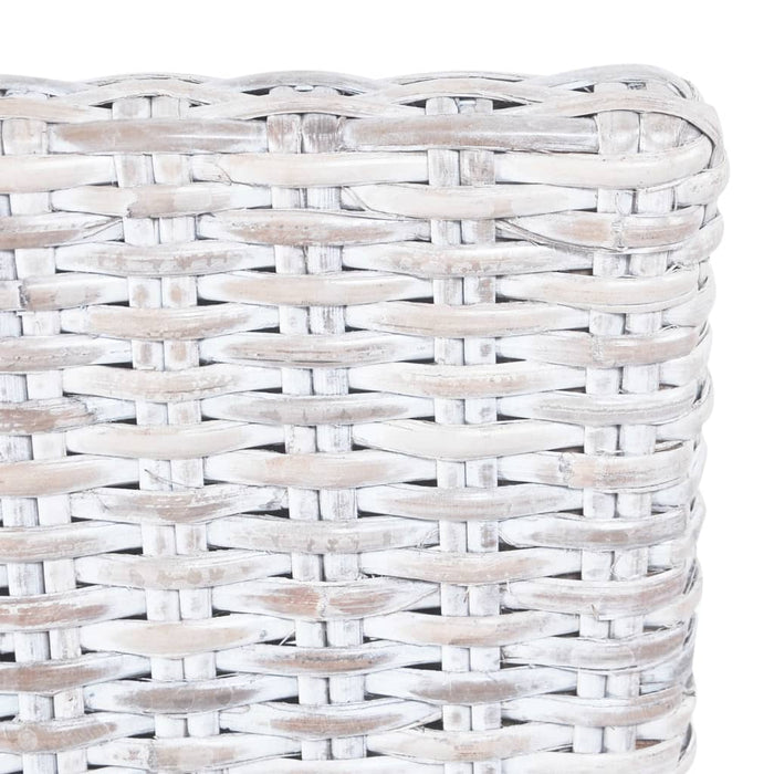 Sedie da Pranzo 4 pz Marrone Scuro in Rattan Kubu e Mango cod mxl 9294