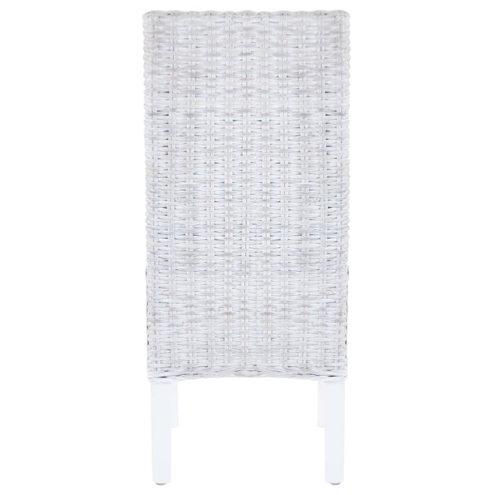 Sedie da Pranzo 6 pz Marrone Chiaro in Rattan Kubu e Mango 275466