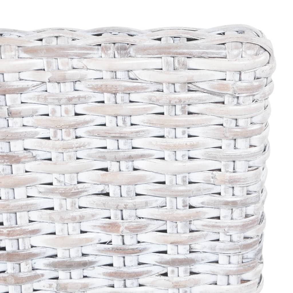 Sedie da Pranzo 6 pz Marrone Chiaro in Rattan Kubu e Mango 275466