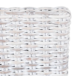 Sedie da Pranzo 6 pz Marrone Chiaro in Rattan Kubu e Mango 275466