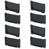 Canale di drenaggio 4 pezzi in plastica 4 m 02_0002995