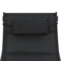 Sdraio sdraio prendisole lettino da giardino terrazzo arredo da esterno resina intrecciata e Textilene marrone 02_0012921