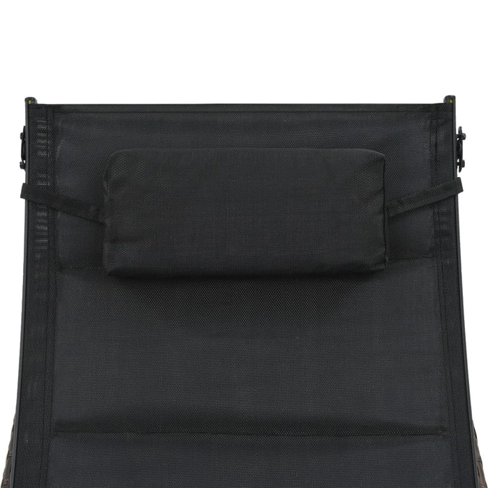 Sdraio sdraio prendisole lettino da giardino terrazzo arredo da esterno resina intrecciata e Textilene marrone 02_0012921