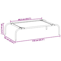 Cuccia per Cani Rialzata Nera L in Textilene 170662