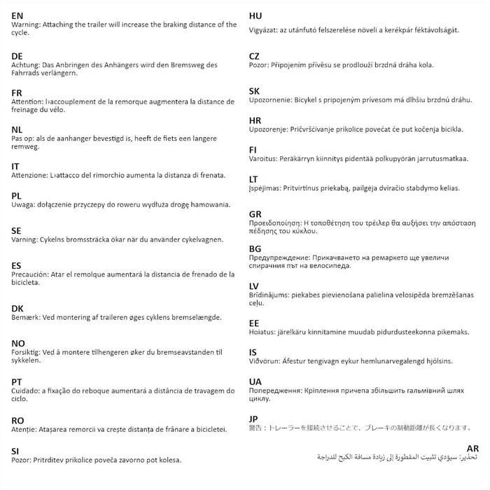 Rimorchio Bici 130x73x48,5cm in Acciaio Nero 91770