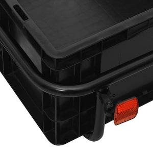 Rimorchio bicicletta/carrello a mano 155 x 60 x 83 cm acciaio nero 02_0004484