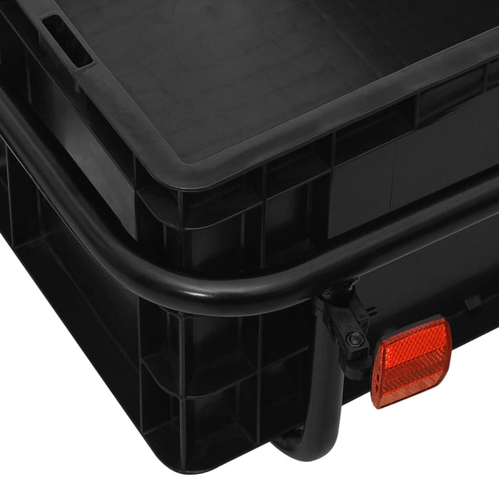 Rimorchio Bici/Carrello Manuale 155x60x83 cm in Acciaio Blu 91772