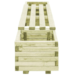 Panca da giardino con fioriere in legno di pino impregnato 02_0001366