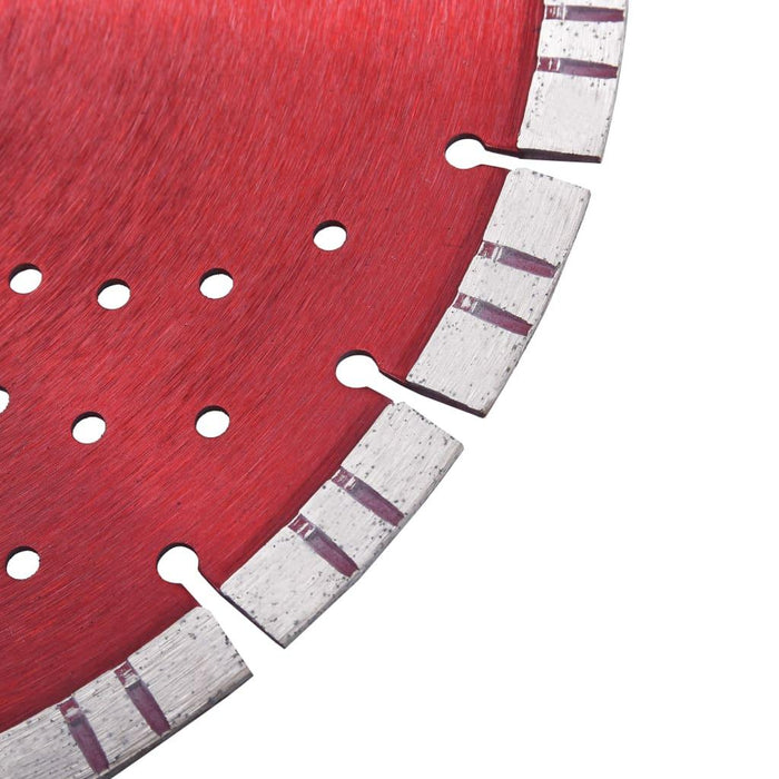 Disco da taglio diamantato con turbo e fori in acciaio 350 mm 02_0003731