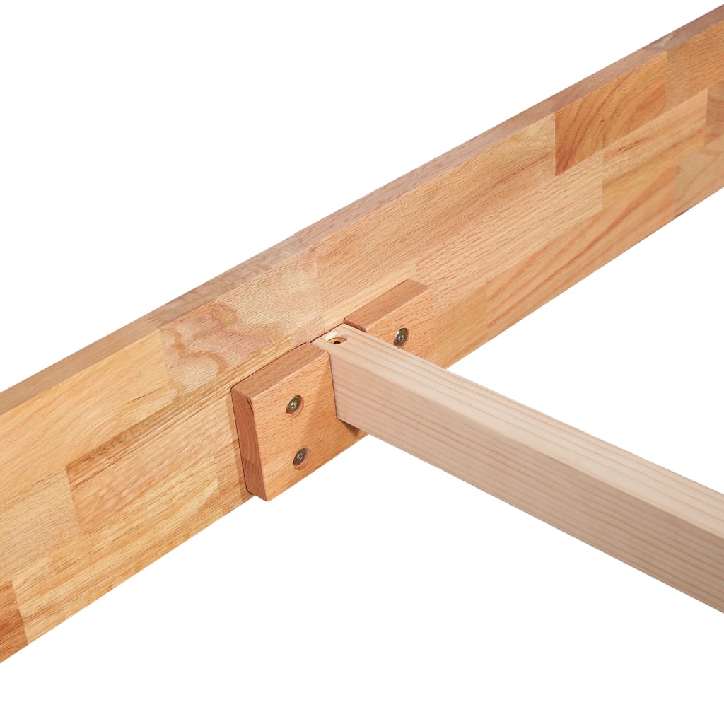 Giroletto senza Materasso in Legno Massello di Rovere 120x200cm 247257