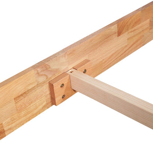 Giroletto senza Materasso in Legno Massello di Rovere 120x200cm 247257