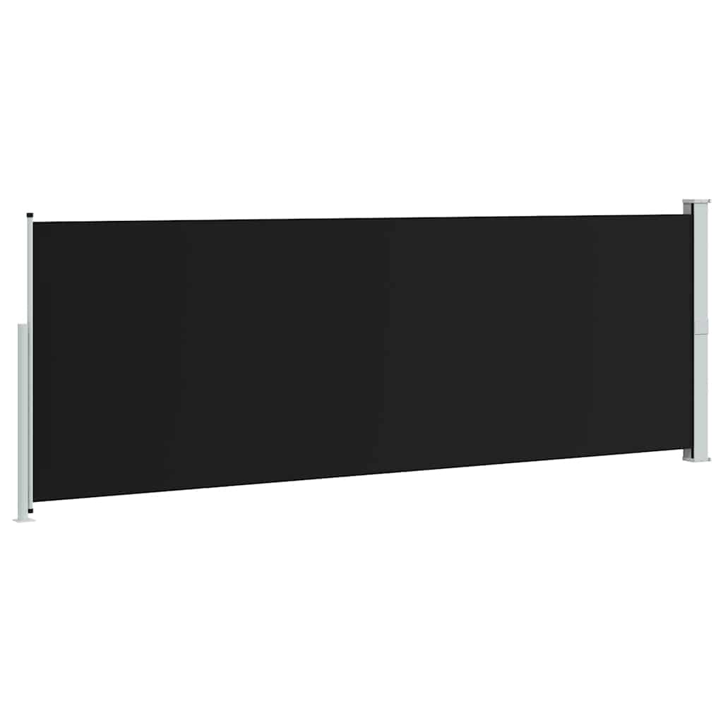 Tenda da Sole Laterale Retrattile 160 x 500 cm Nera 45460