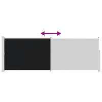 Tenda da Sole Laterale Retrattile 160 x 500 cm Nera 45460