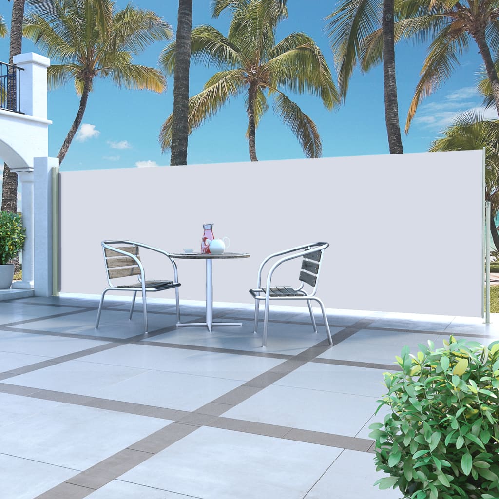 Tenda da Sole Laterale Retrattile 160 x 500 cm Crema cod mxl 66381