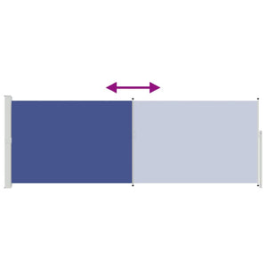 Tenda da Sole Laterale Retrattile 160 x 500 cm Blu 45462