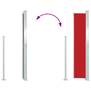 Tenda da Sole Laterale Retrattile 160 x 500 cm Rossa 45463