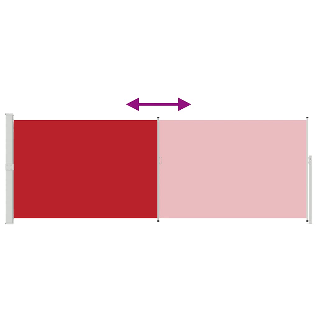 Tenda da Sole Laterale Retrattile 160 x 500 cm Rossa 45463