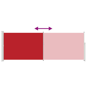 Tenda da Sole Laterale Retrattile 160 x 500 cm Rossa 45463