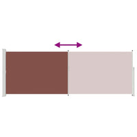 Tenda da Sole Laterale Retrattile 160 x 500 cm Marrone 45465