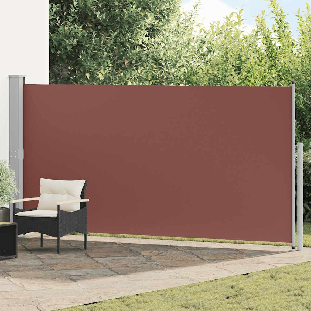 Tenda da Sole Laterale Retrattile 160 x 500 cm Marrone 45465