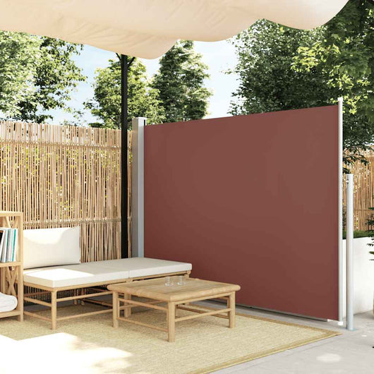 Tenda da Sole Laterale Retrattile 160 x 500 cm Marrone