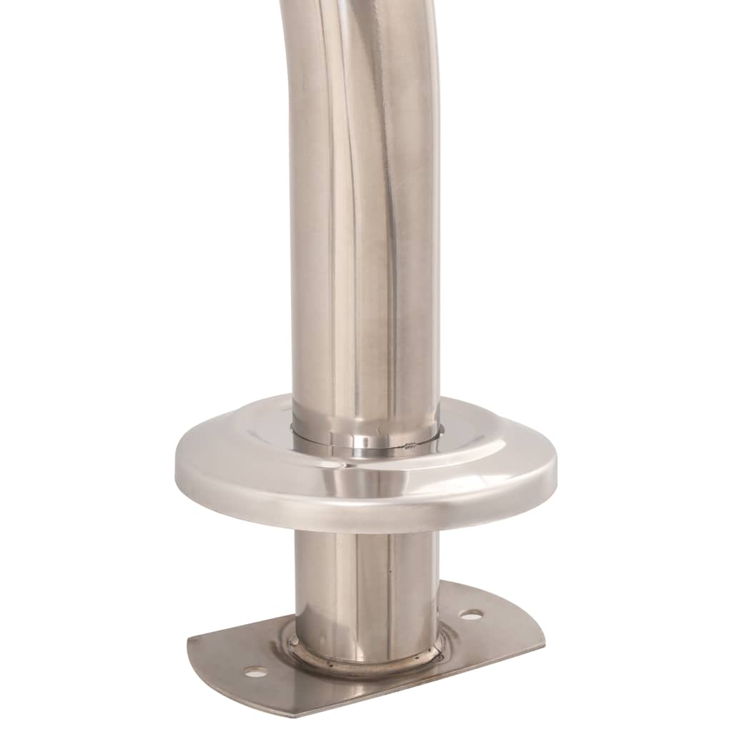 Scaletta per Piscina 3 Gradini in Acciaio Inox 304 120 cm 91760