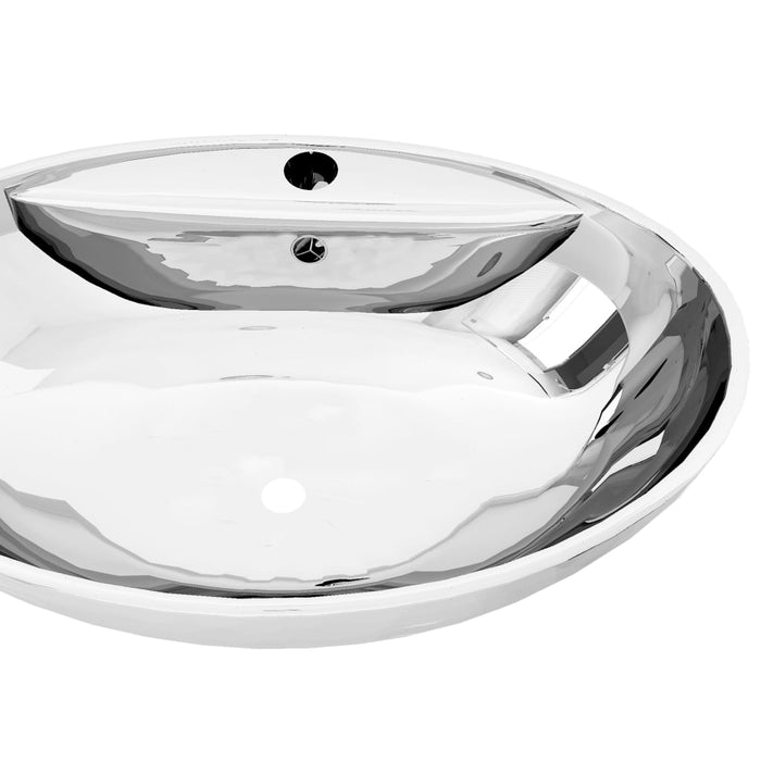 Lavandino da bagno con troppopieno 585 cm ceramica argento 02_0002580