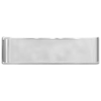 Lavandino con Foro per Rubinetto 48x37x13,5 cm Ceramica Argento