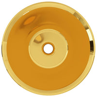 Lavandino-Lavabo-Lavello 42x14 cm in Ceramica Oro