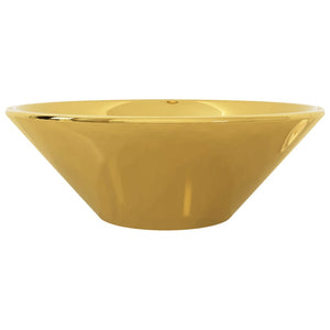 Lavabo rotondo 42 x 14 cm ceramica oro 02_0002599