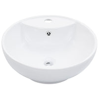Lavabo bagno con troppopieno diametro 46,5 cm ceramica bianca 02_0002612