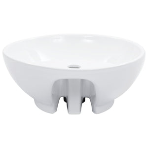 Lavabo bagno con troppopieno diametro 46,5 cm ceramica bianca 02_0002612