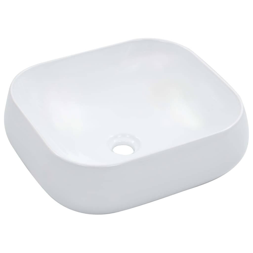 Lavabo lavabo da appoggio per bagno interno doccia wc cabina casa 445 x 395 cm ceramica bianco 02_0002614
