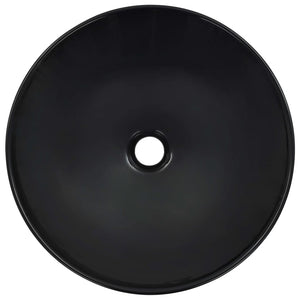 Lavandino-Lavabo-Lavello 41x12,5 cm in Ceramica Nero