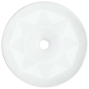 Lavandino 36x14 cm in Ceramica Bianco 143909