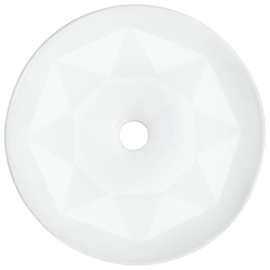 Lavandino 36x14 cm in Ceramica Bianco 143909