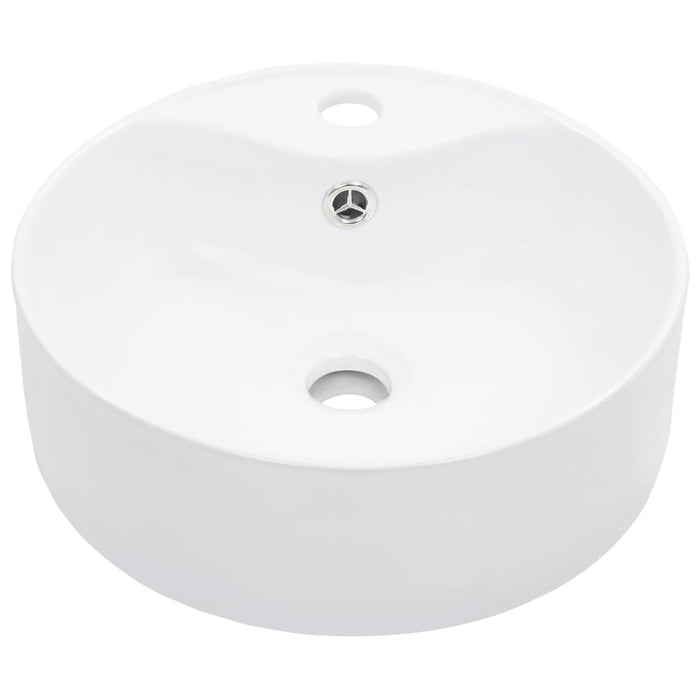Lavabo bagno diametro 36 cm con troppopieno in ceramica bianca 02_0002620
