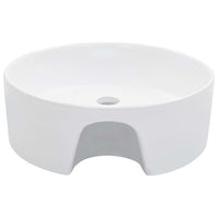 Lavandino con Troppopieno 36x13 cm in Ceramica Bianco cod mxl 49743