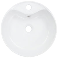 Lavabo bagno diametro 36 cm con troppopieno in ceramica bianca 02_0002620