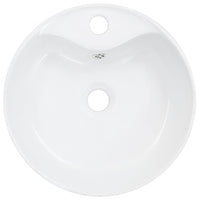 Lavandino con Troppopieno 36x13 cm in Ceramica Bianco 143911