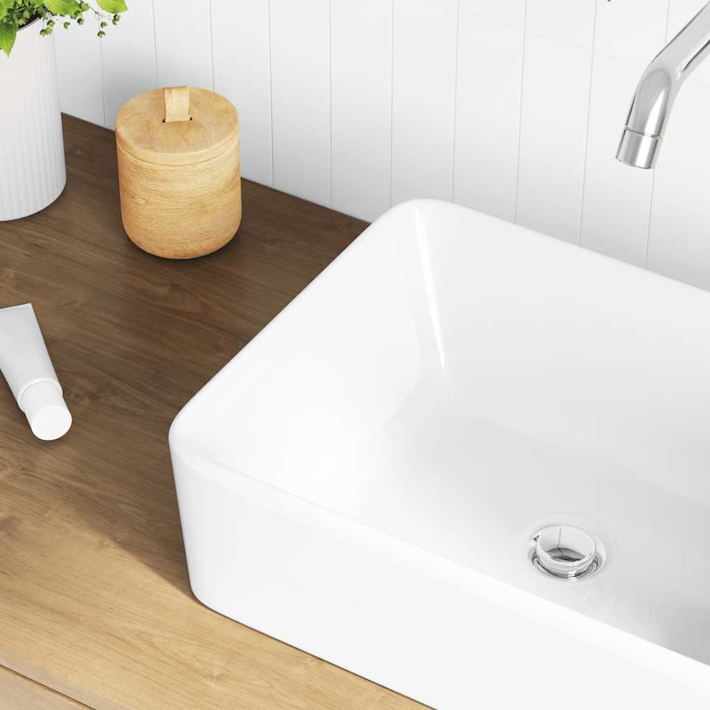 Lavandino 40x30x13 cm in Ceramica Bianco 143919