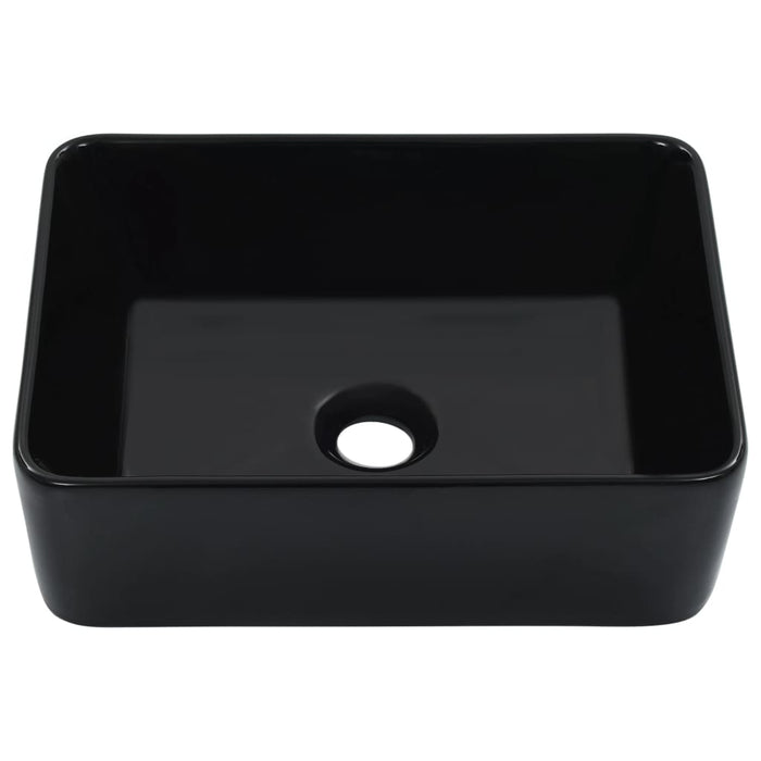 Lavandino-Lavello 40x30x13 cm in Ceramica Nero