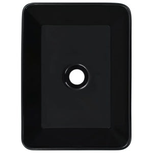 Lavandino 40x30x13 cm in Ceramica Nero cod mxl 45389