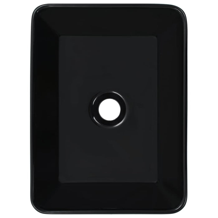 Lavandino 40x30x13 cm in Ceramica Nero cod mxl 45389