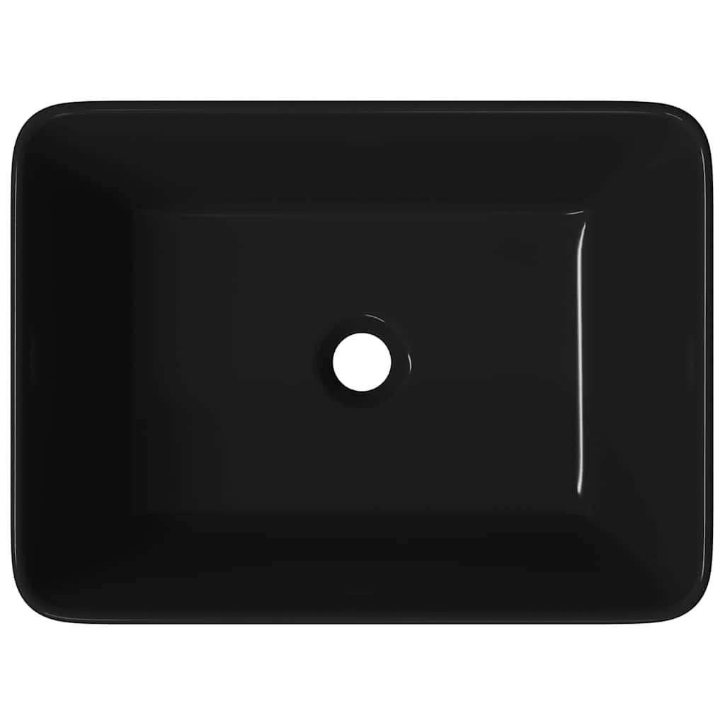 Lavandino-Lavello 40x30x13 cm in Ceramica Nero