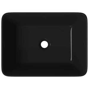 Lavandino-Lavello 40x30x13 cm in Ceramica Nero